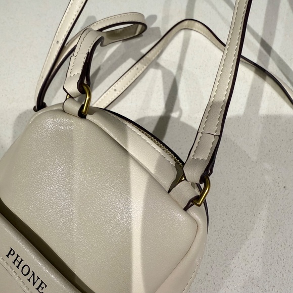 Anya Hindmarch Stickers Cell Phone Leather Crossbody Bag - Picture 6 of 10